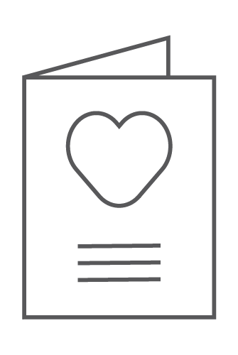 Greeting card icon