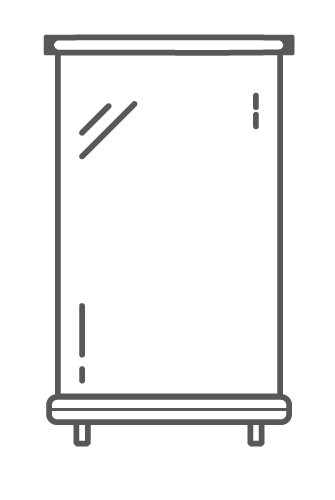 Roller banner icon